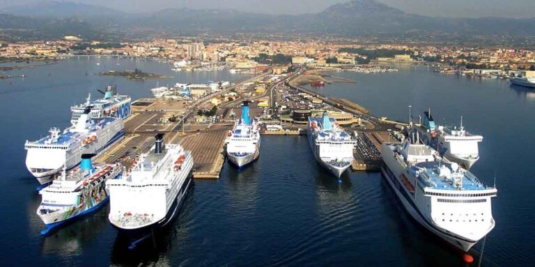 Arriving by ferry in northern Sardinia